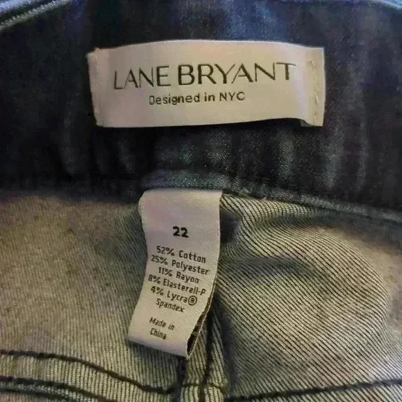 Lane Bryant High Rise Ultimate Stretch Jegging Dark Wash - Picture 4 of 5